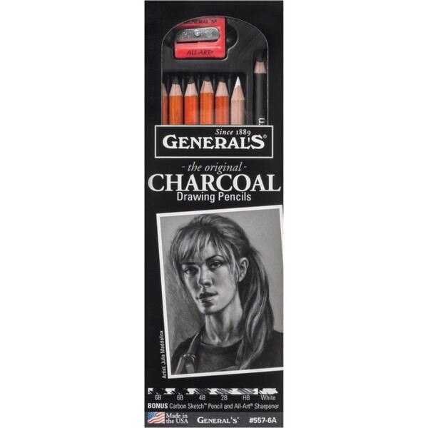 General's Original Charcoal Drawing Pencil Set